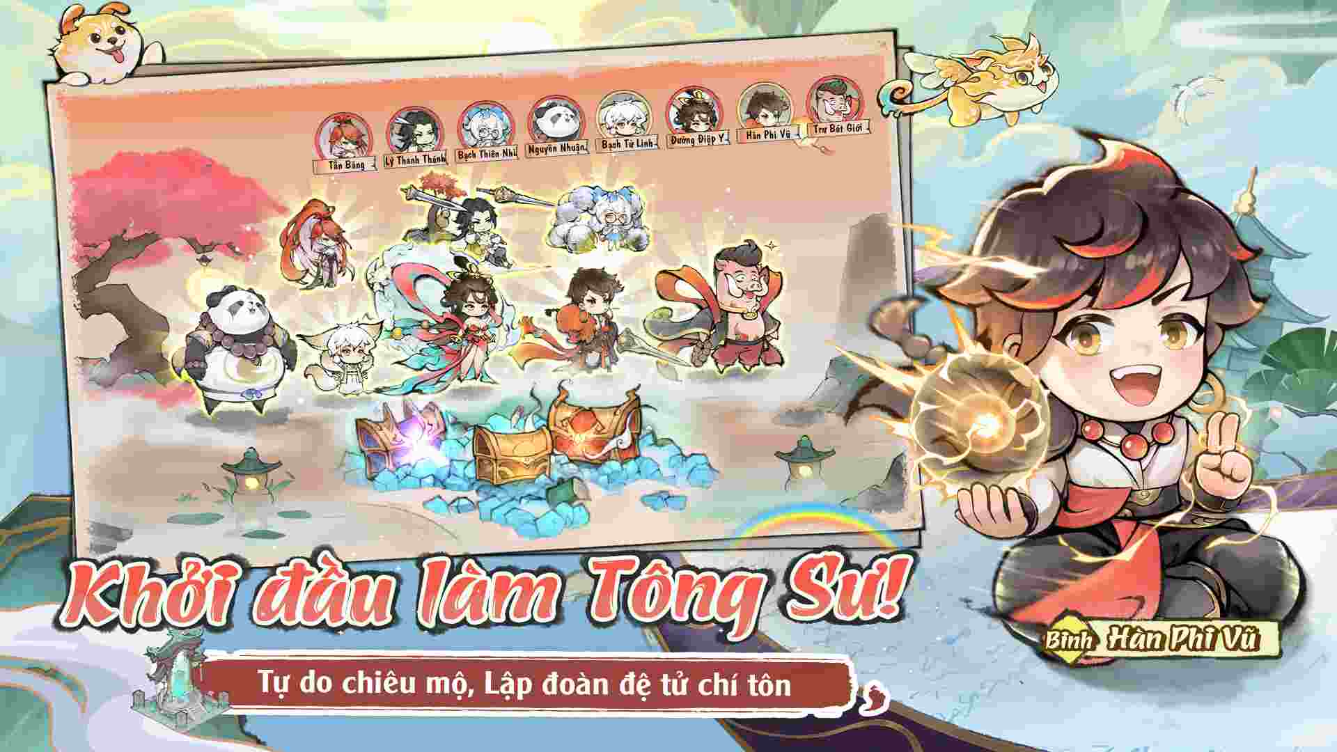 Build đội hình đệ tử mạnh nhất & mẹo chơi top server game Ta Làm Tông Sư Trong Tiên Môn