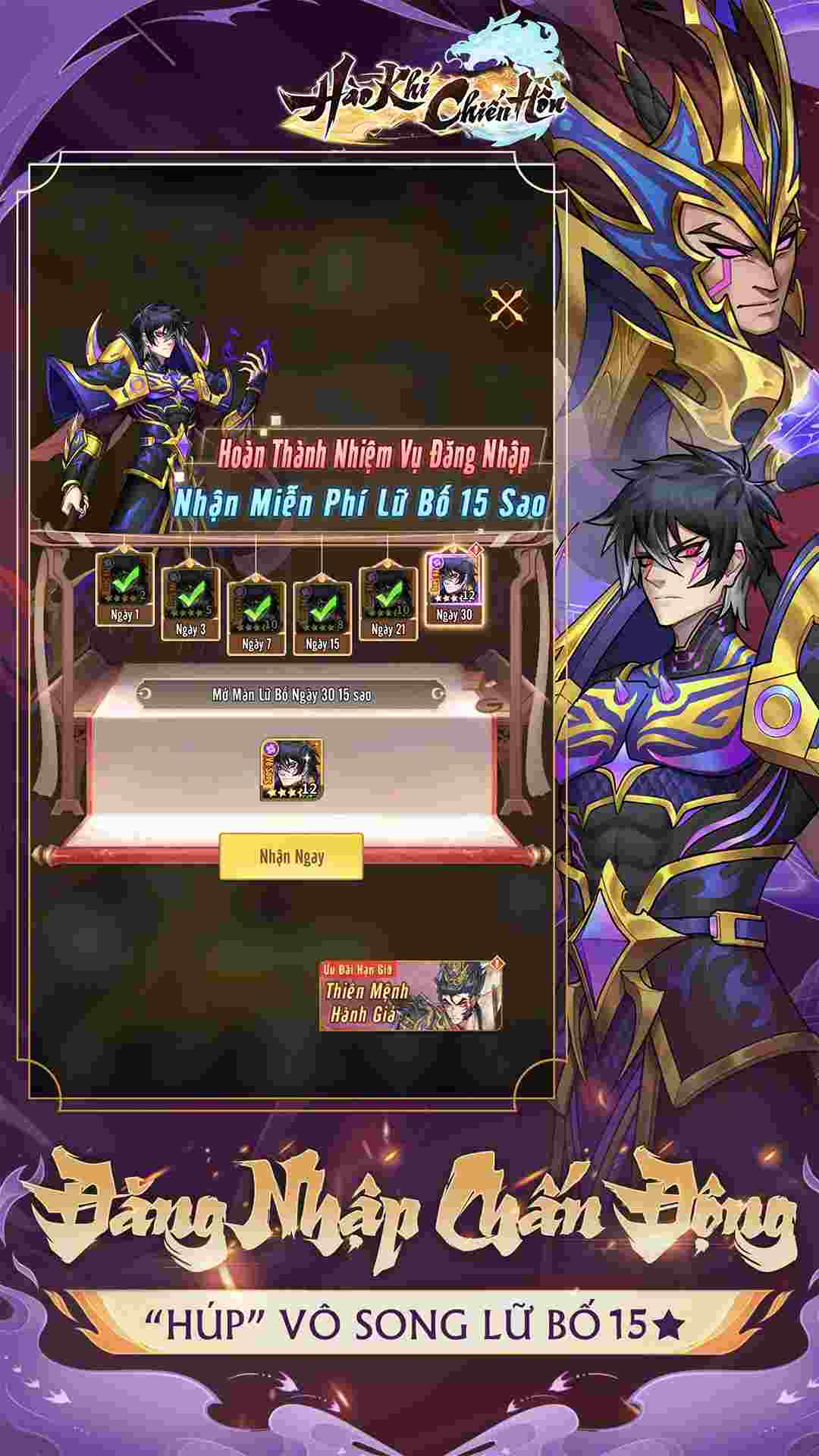 Lối chơi Đấu Tướng AFK của game Hào Khí Chiến Hồn