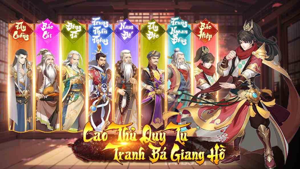 Masterminds gather with over 200 heroes in the game Thien Ha Ngu Tuyet.