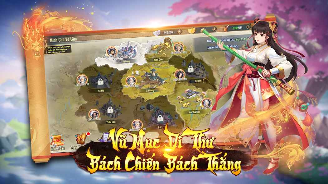 The storyline revolves around a period of great chaos in the martial arts world of the game "The Five Supreme Masters of the World".