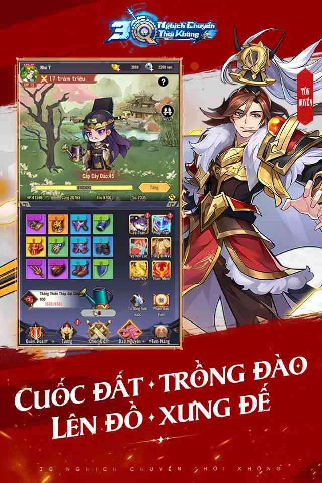 Introducing the prominent generals after the server merge in the game 3Q Nghich Chuyen Thoi Khong.