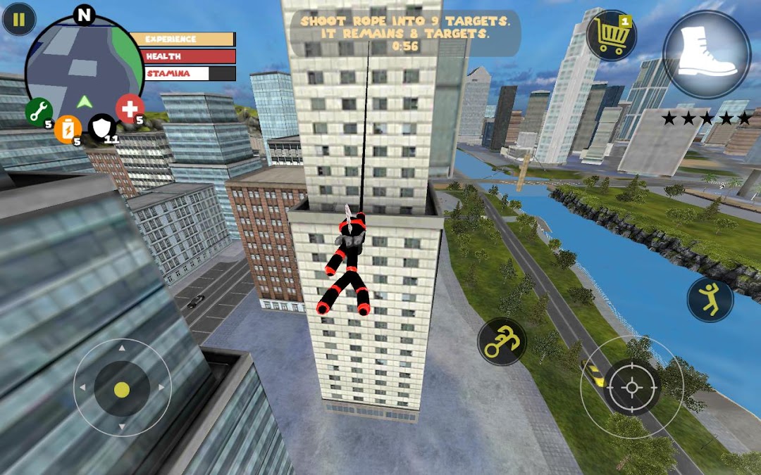 Stick Rope Hero mod apk screenshot 2