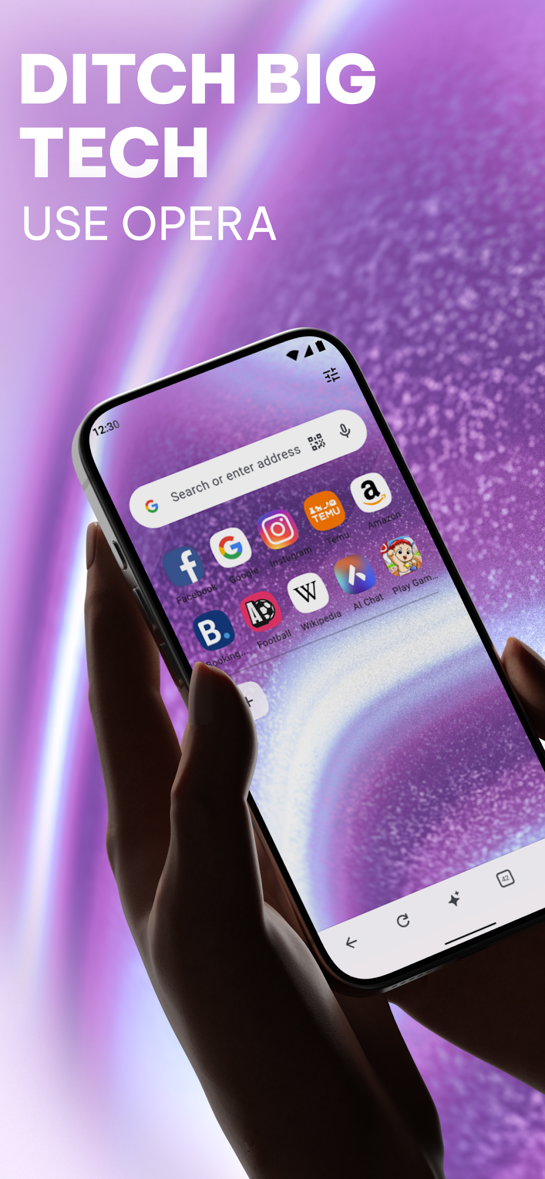 Opera: Private Web Browser mod apk screenshot 1