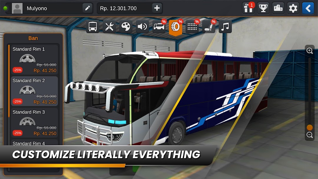 Bus Simulator Indonesia mod apk screenshot 3