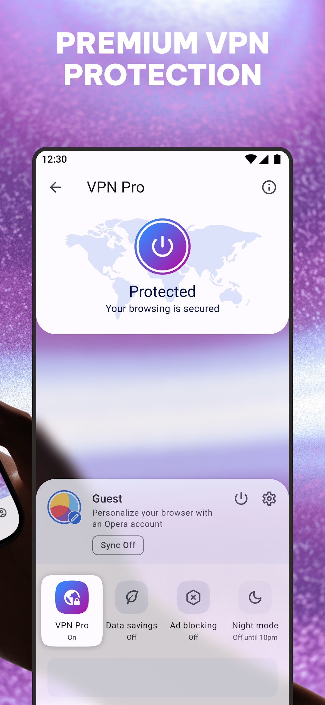 Opera: Private Web Browser mod apk screenshot 2
