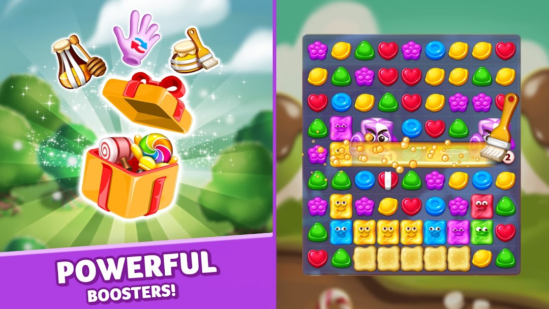 Lollipop & Marshmallow Match3 mod apk screenshot 8