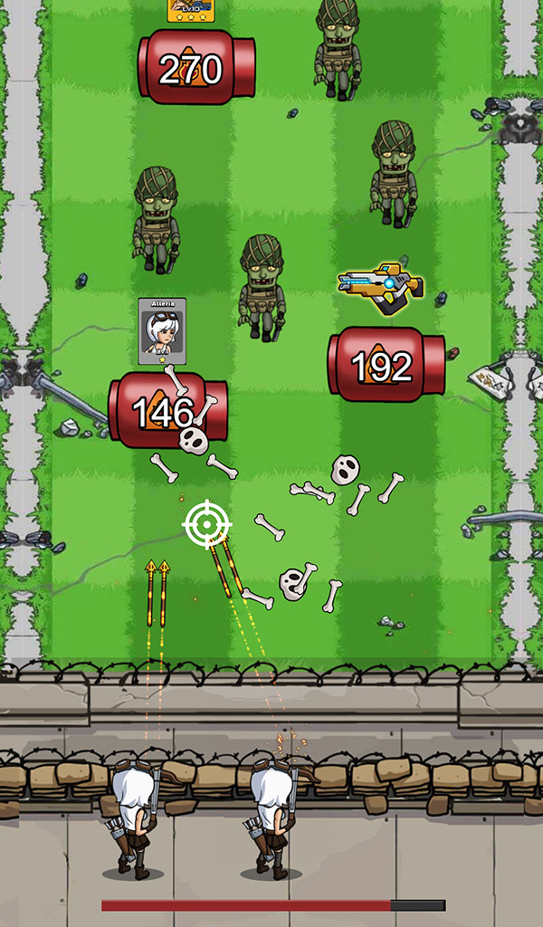 Zombie War Idle Defense Game mod apk screenshot 2