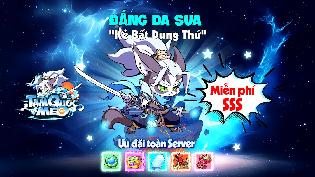 Tam Quốc Mèo mod apk screenshot 1