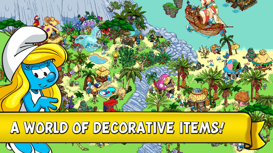 Smurfs' Village mod apk screenshot 2