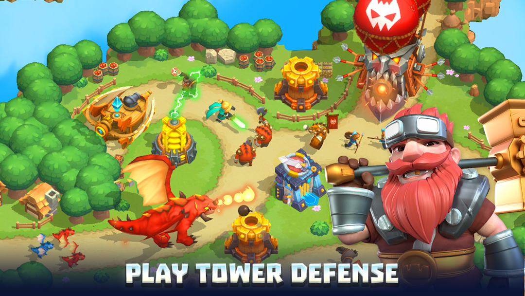 Wild Sky TD: Tower Defense RPG mod apk screenshot 2