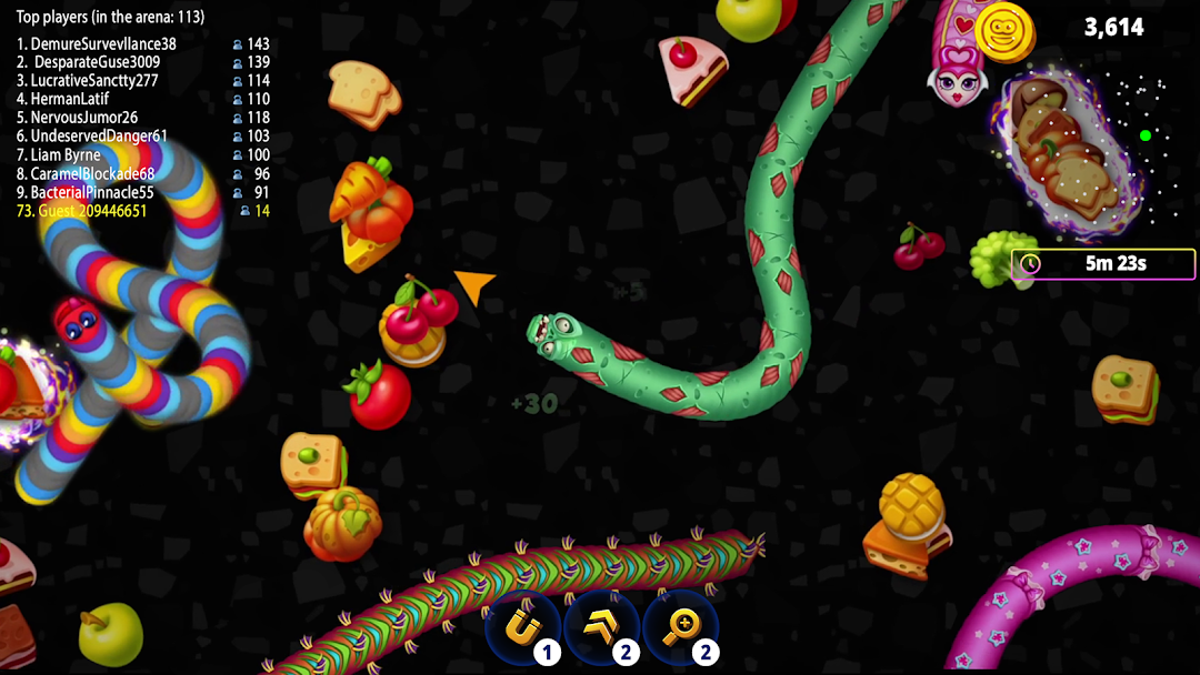 Worms Zone .io - Hungry Snake mod apk screenshot 1