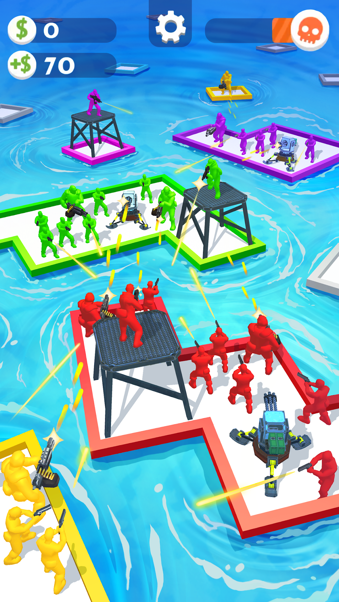 War of Rafts: Crazy Sea Battle mod apk screenshot 1