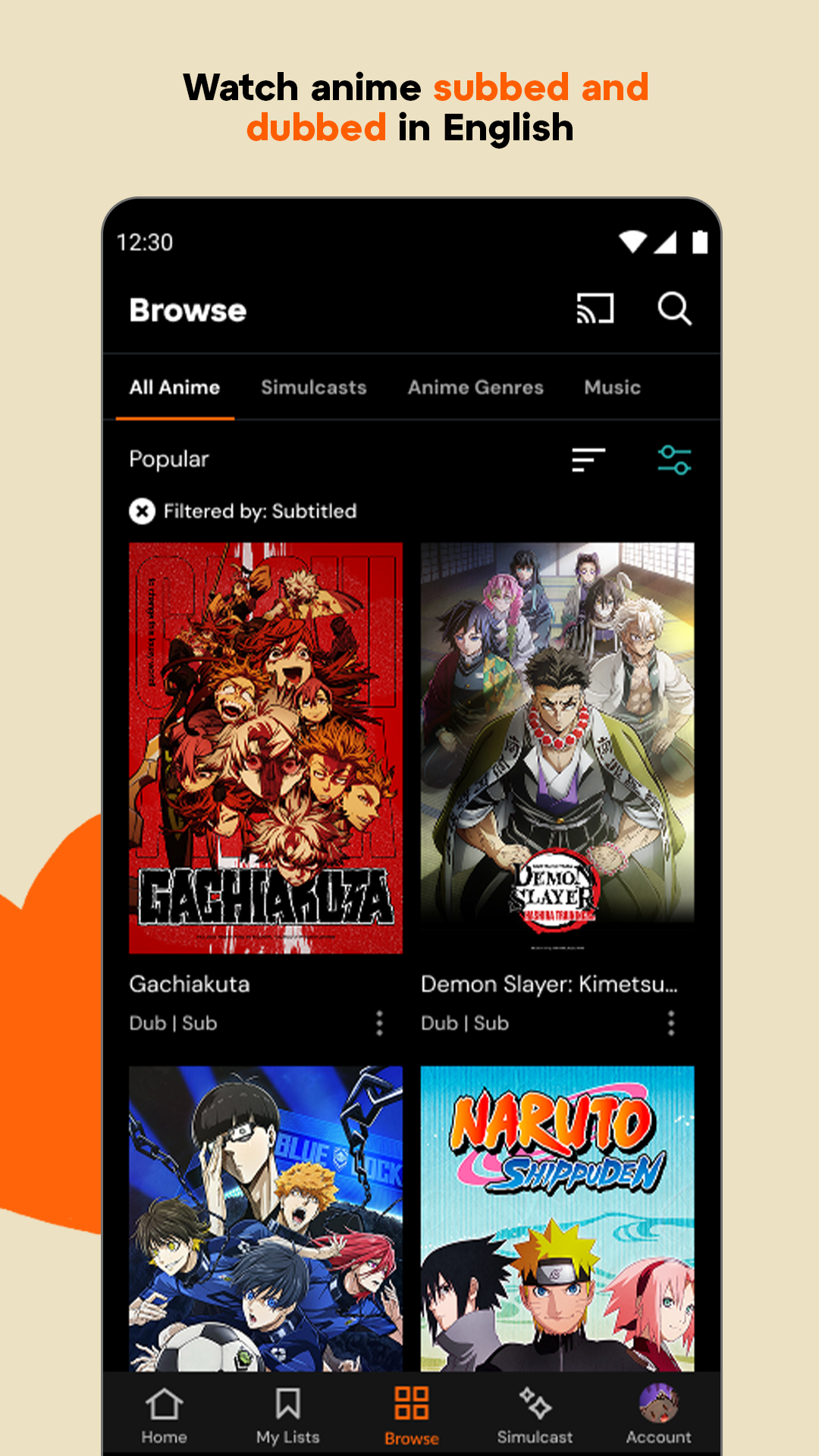 Crunchyroll: Anime Streaming mod apk screenshot 4