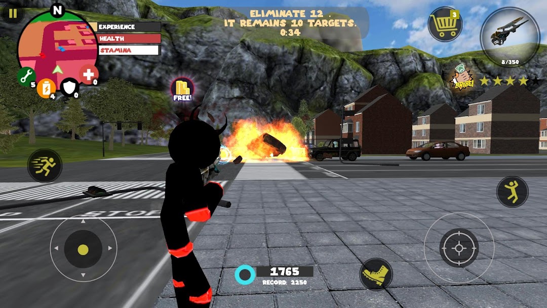 Stick Rope Hero mod apk screenshot 8