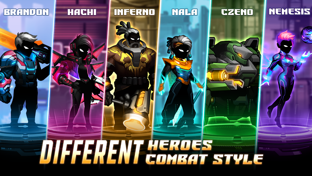 Cyber Fighter: Offline Fantasy mod apk screenshot 1