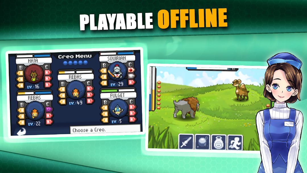 EvoCreo - Pocket Monster Game mod apk screenshot 8