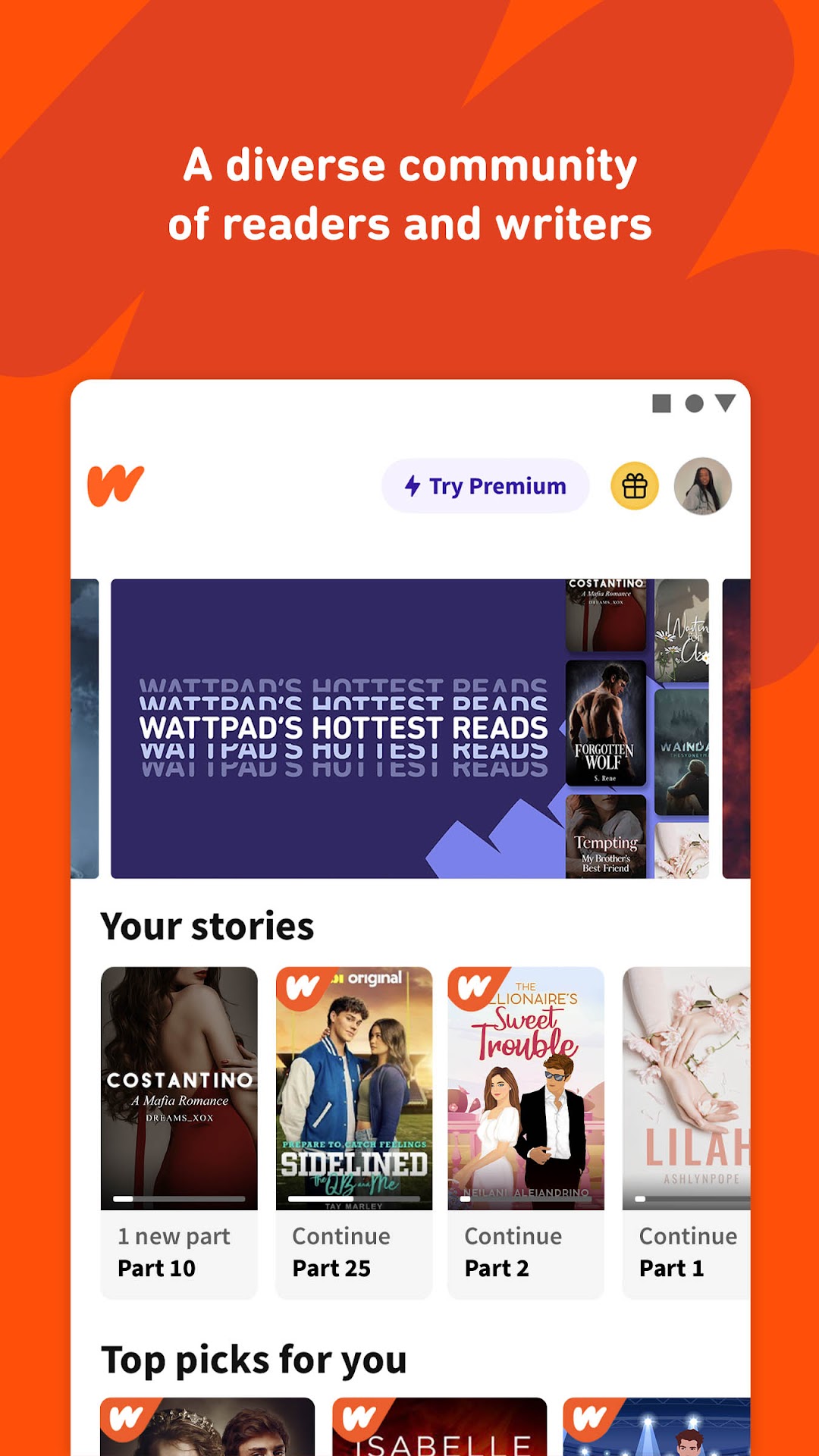 Wattpad - Read & Write Stories mod apk screenshot 2