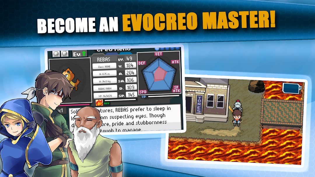 EvoCreo - Pocket Monster Game mod apk screenshot 6