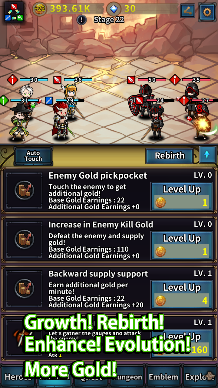 Rebirth Heroes mod apk screenshot 3