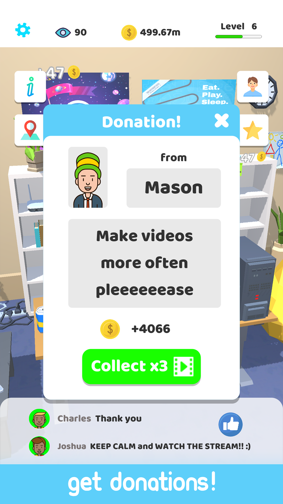 Idle Streamer! mod apk screenshot 3