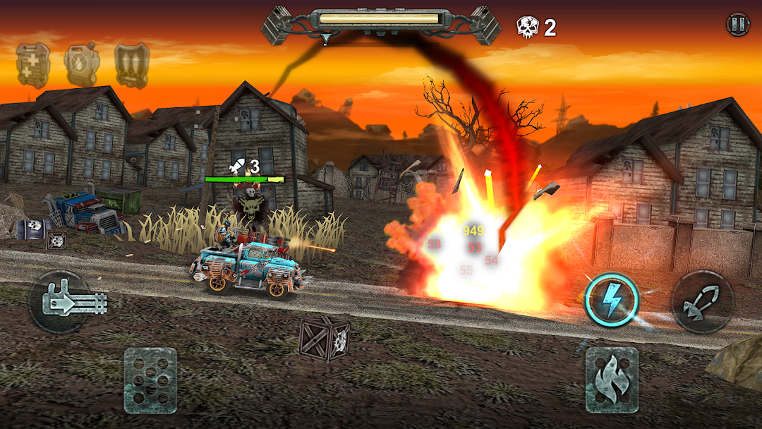 Dead Paradise Car Race Shooter mod apk screenshot 1