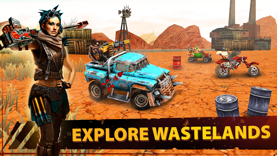 Dead Paradise Car Race Shooter mod apk screenshot 3