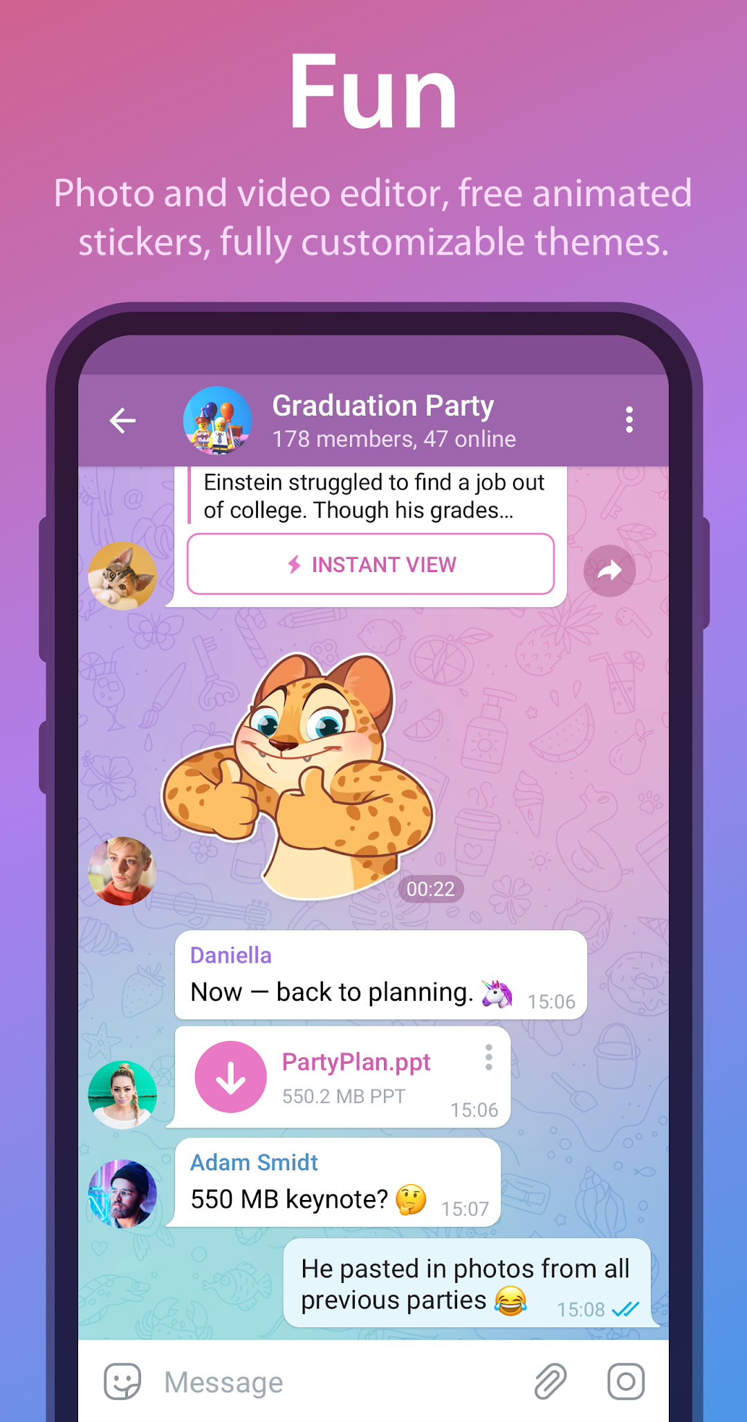 Telegram mod apk screenshot 7