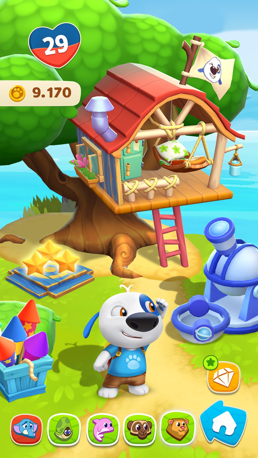 My Talking Hank: Islands mod apk screenshot 2
