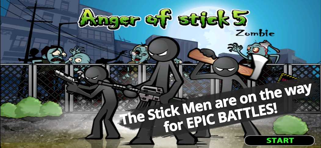 Anger of Stick 5 Zombie MOD (Menu Pro, Tiền Full, Bất Tử, Giết 1Hit) APK 1.1.87