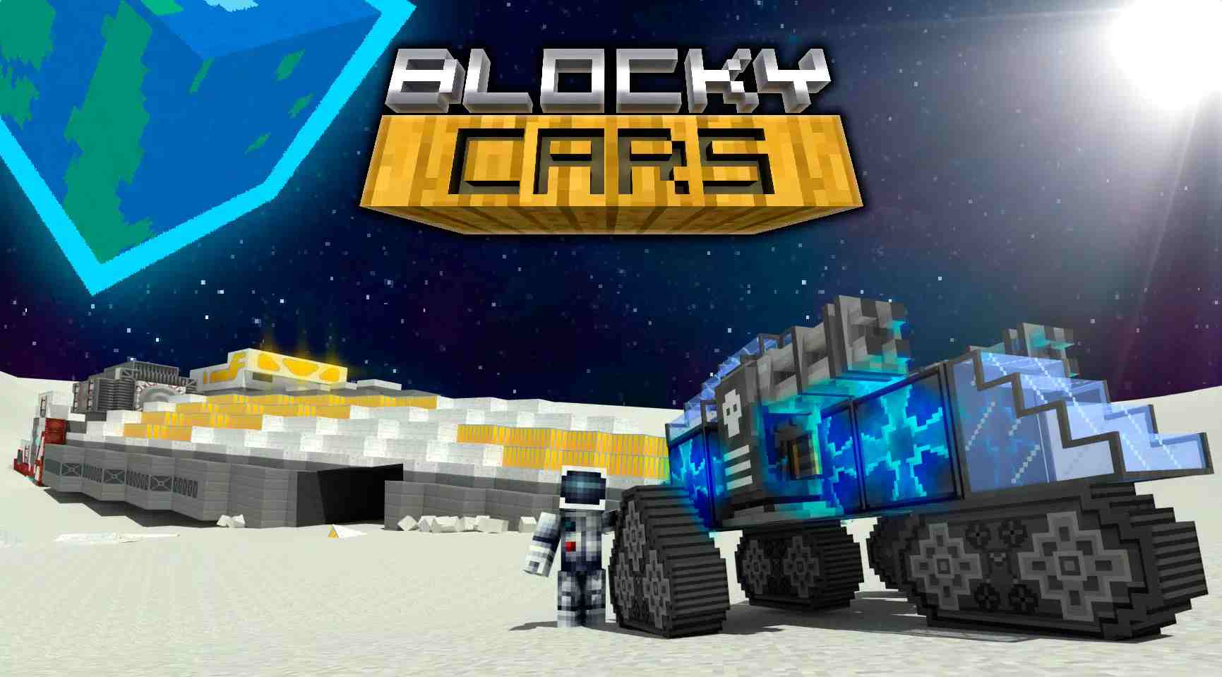 Blocky Cars MOD (Menu Pro, Tiền Full, Không Chết, Thiệt Hại Lớn) APK 8.5.1