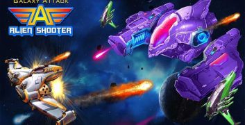 Hack Galaxy Attack: Alien Shooter MOD (Pro Menu, Infinite Money, Trade, 1Hit Kill, No Death) APK 63.3 image