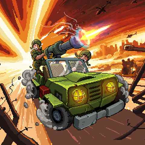 Hack Jackal Jeep MOD (Menu Pro, Tiền, Sát Thương, Gas, Không Chết, Titanium) APK 0.0.1517