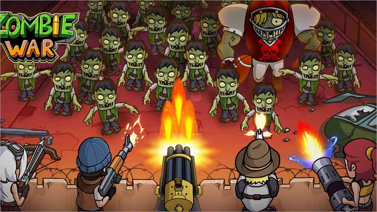 Zombie War Idle Defense Game MOD APK (Menu Pro, Tiền Full, Không Giới Hạn Đá Quý, Tất Cả Vũ Khí, VipToken, Chịu Đựng Cao) 3.7.539.202345315