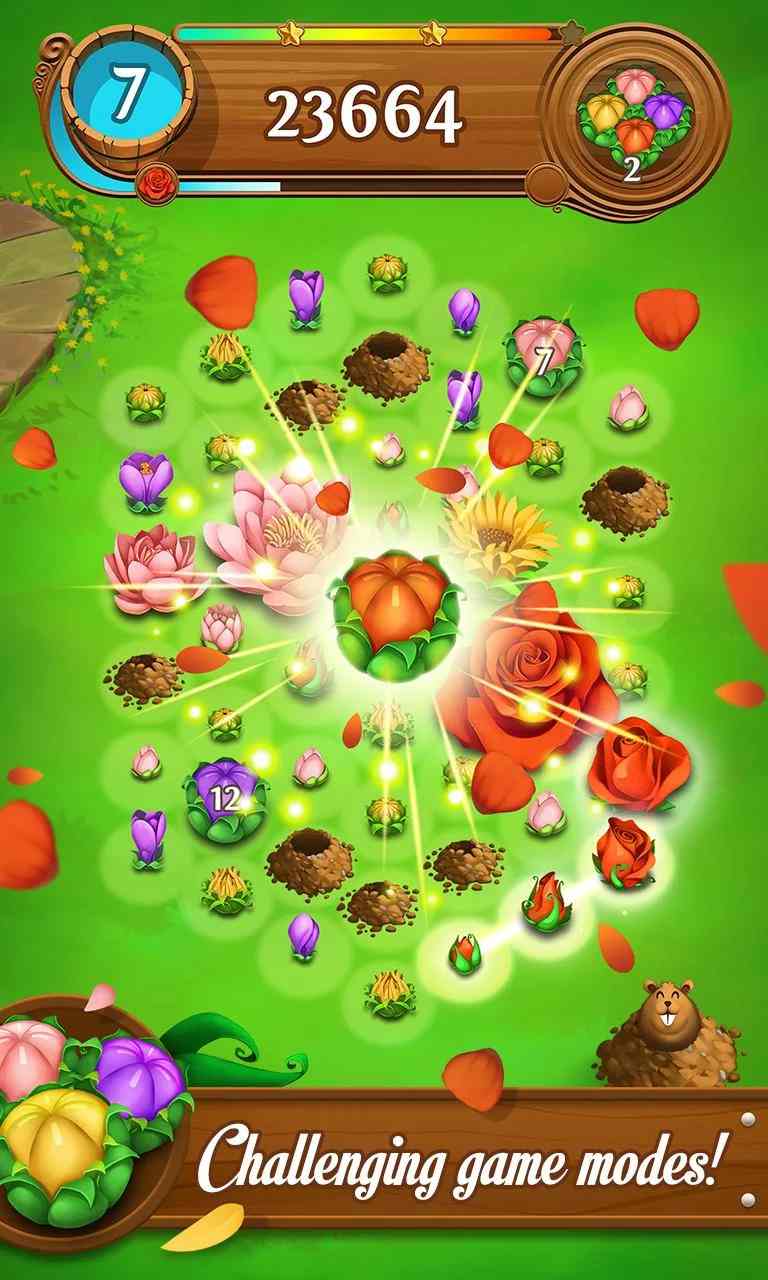 Blossom Blast Saga mod apk screenshot