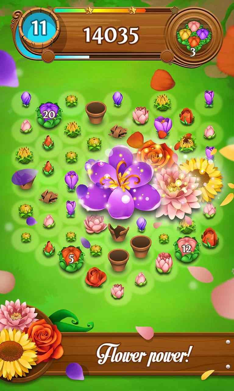 Blossom Blast Saga mod apk screenshot