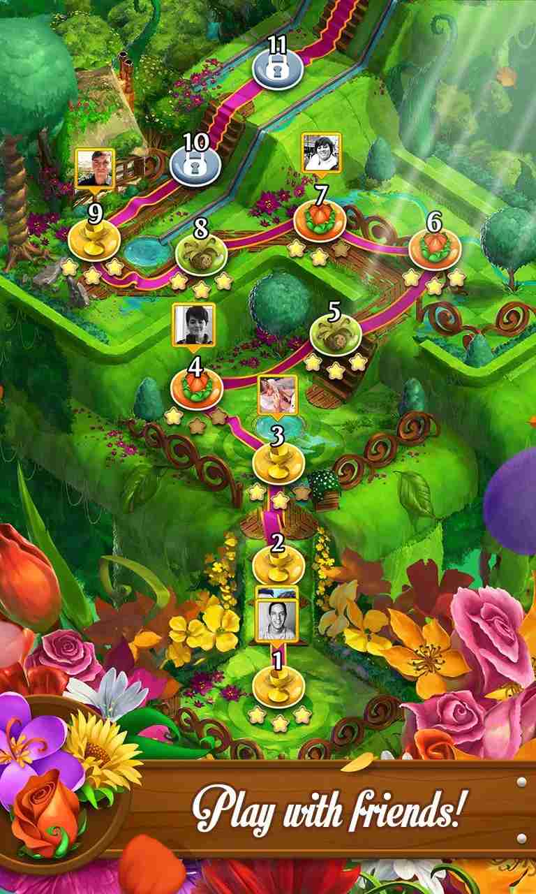 Blossom Blast Saga mod apk screenshot