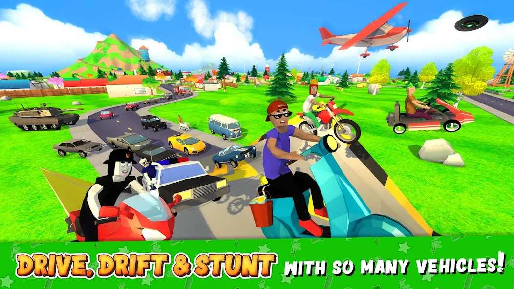Dude Theft Wars mod apk screenshot