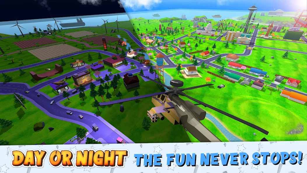 Dude Theft Wars mod apk screenshot
