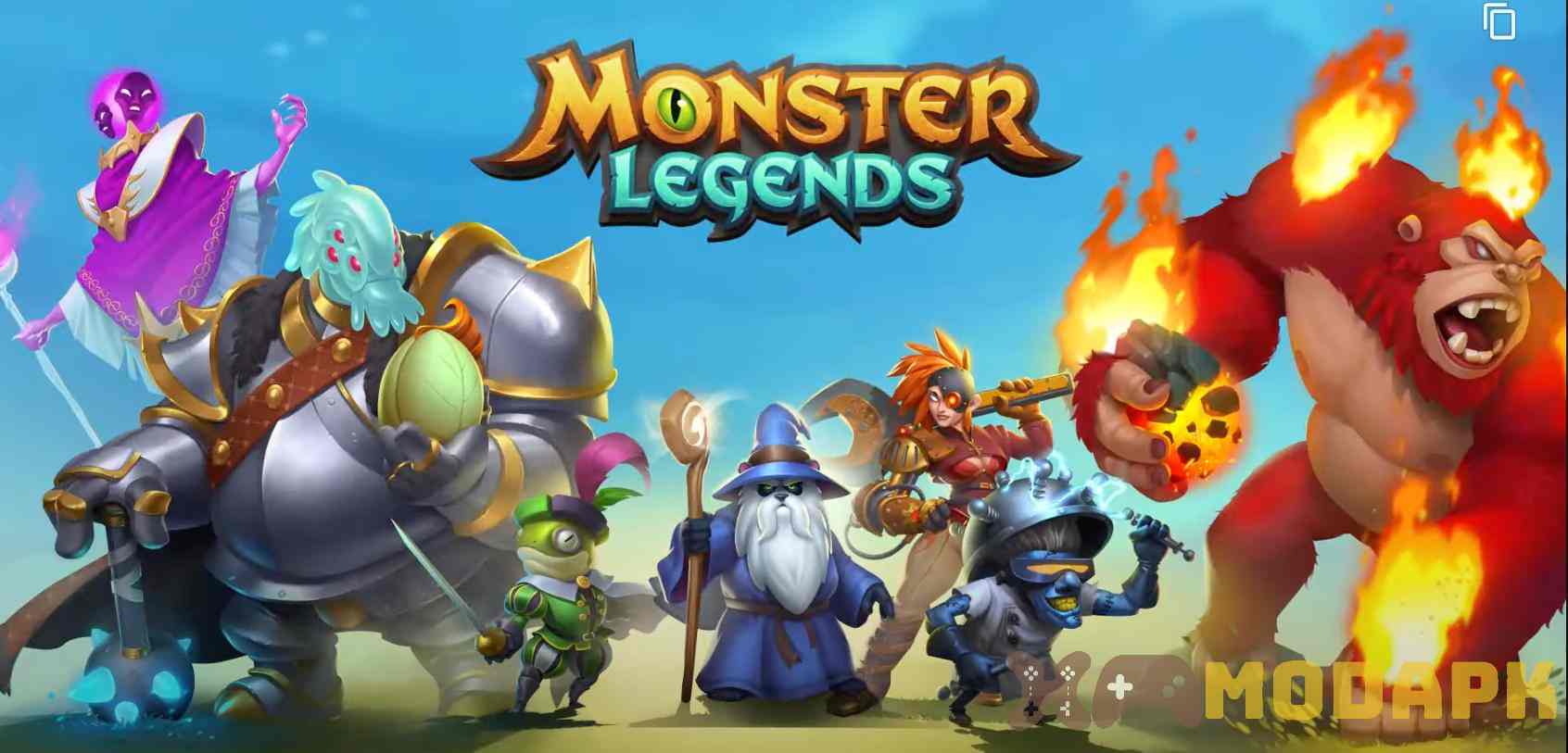 Monster Legends MOD (Menu Pro, Tiền Full, Bất Tử, Tỉ Lệ Thắng 100%) APK 17.1.2