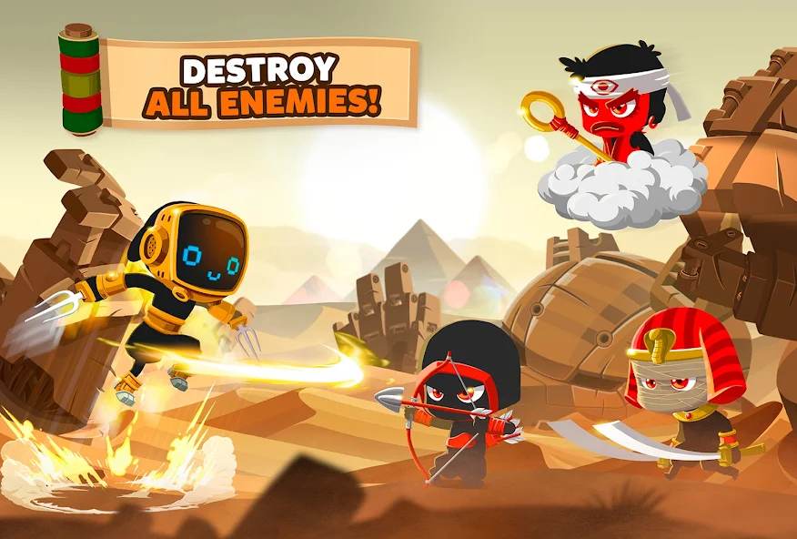 Ninja Dash Run - Offline Game mod apk screenshot