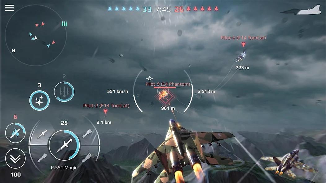 Sky Combat: Fighter mod apk screenshot