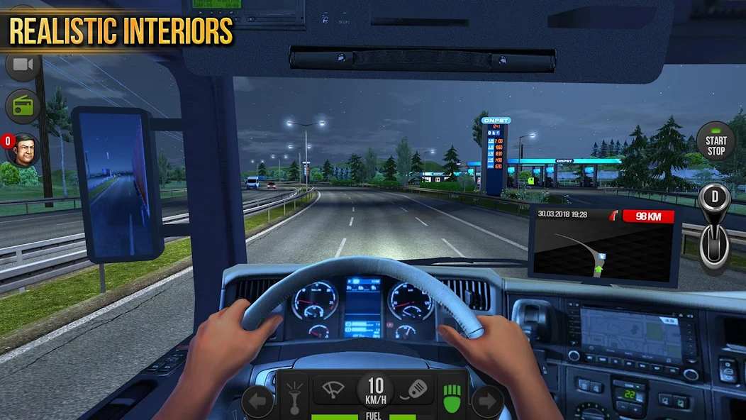 Truck Simulator: Europe mod apk screenshot