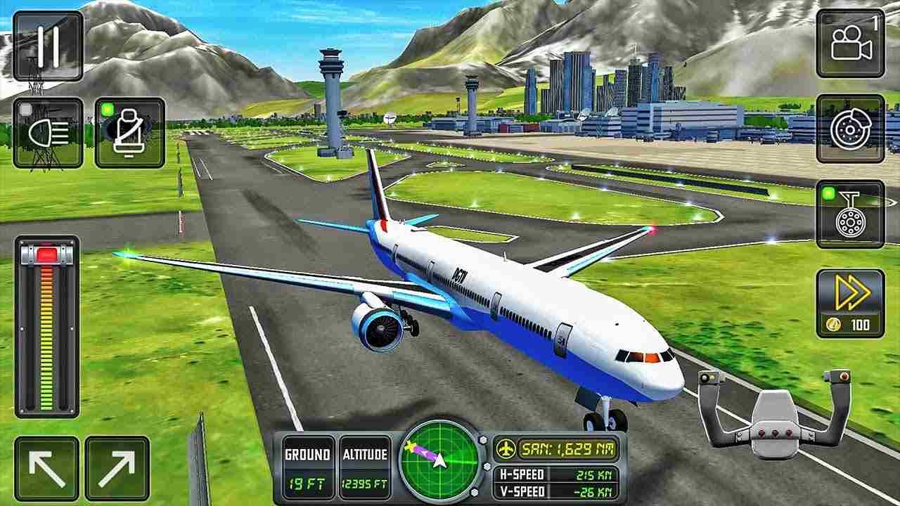 Flight Sim 2018 mod apk screenshot