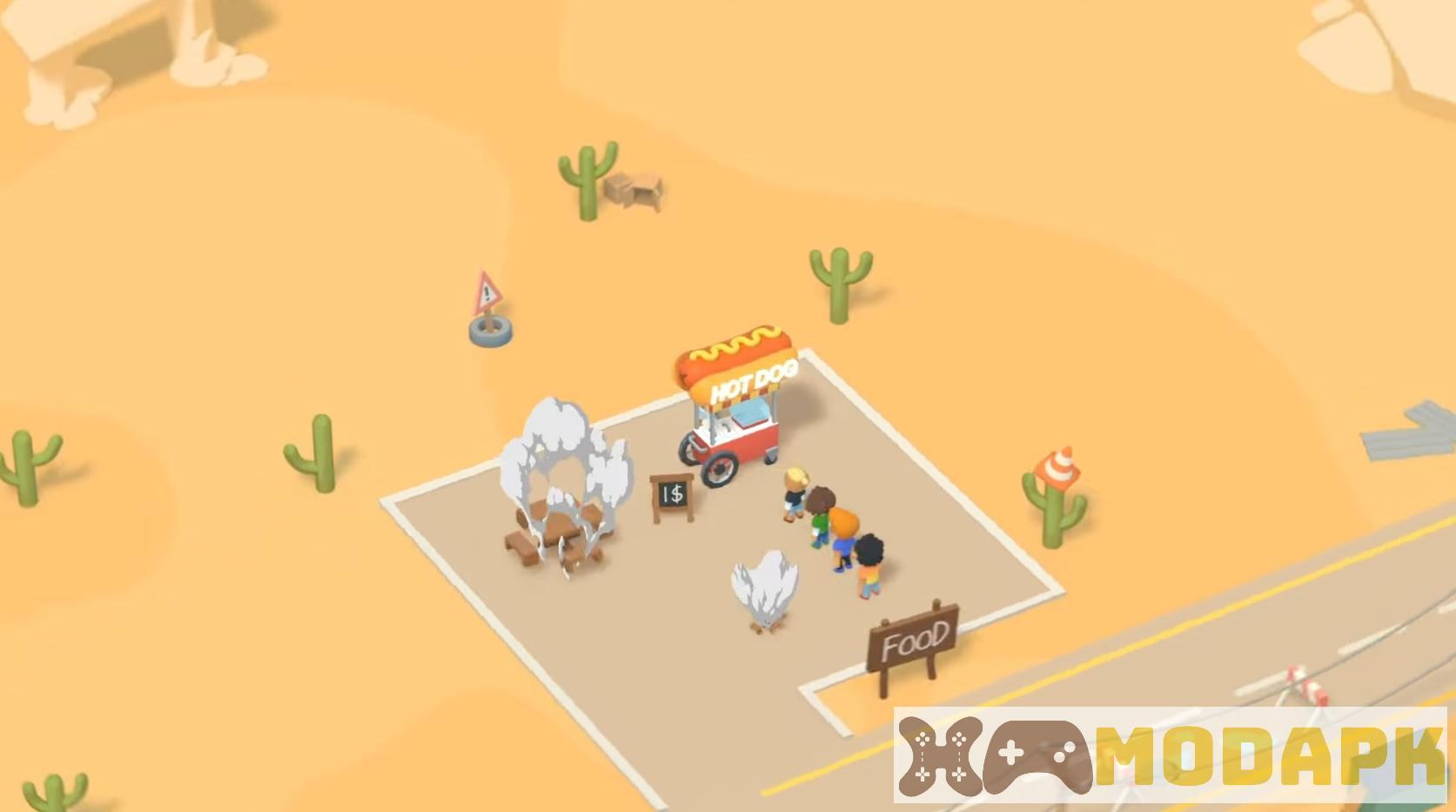 Game Idle Food Park Tycoon MOD