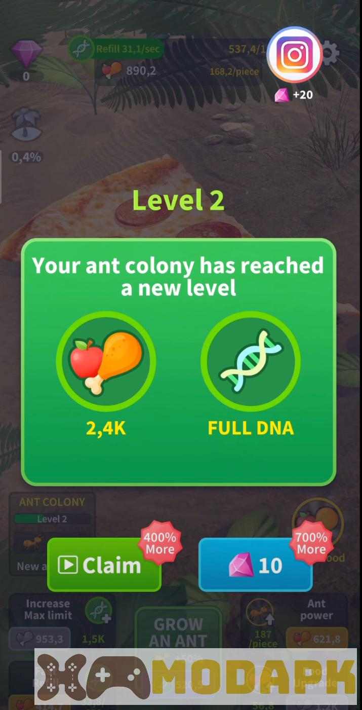 Game Little Ant Colony MOD