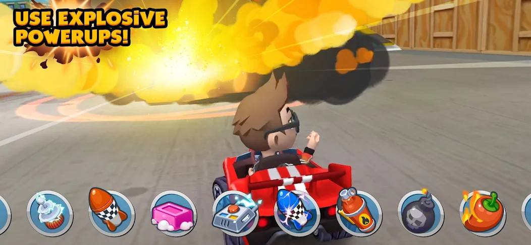 Boom Karts Multiplayer Racing mod apk screenshot