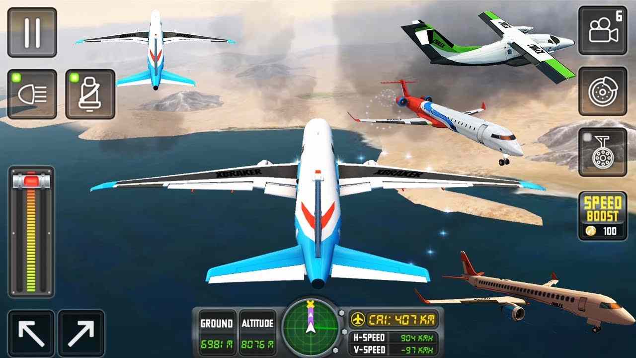 Flight Sim 2018 mod apk screenshot