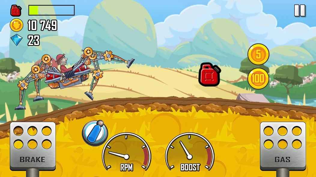 Hill Climb Racing mod apk screenshot