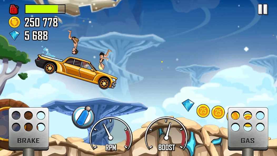 Hill Climb Racing mod apk screenshot