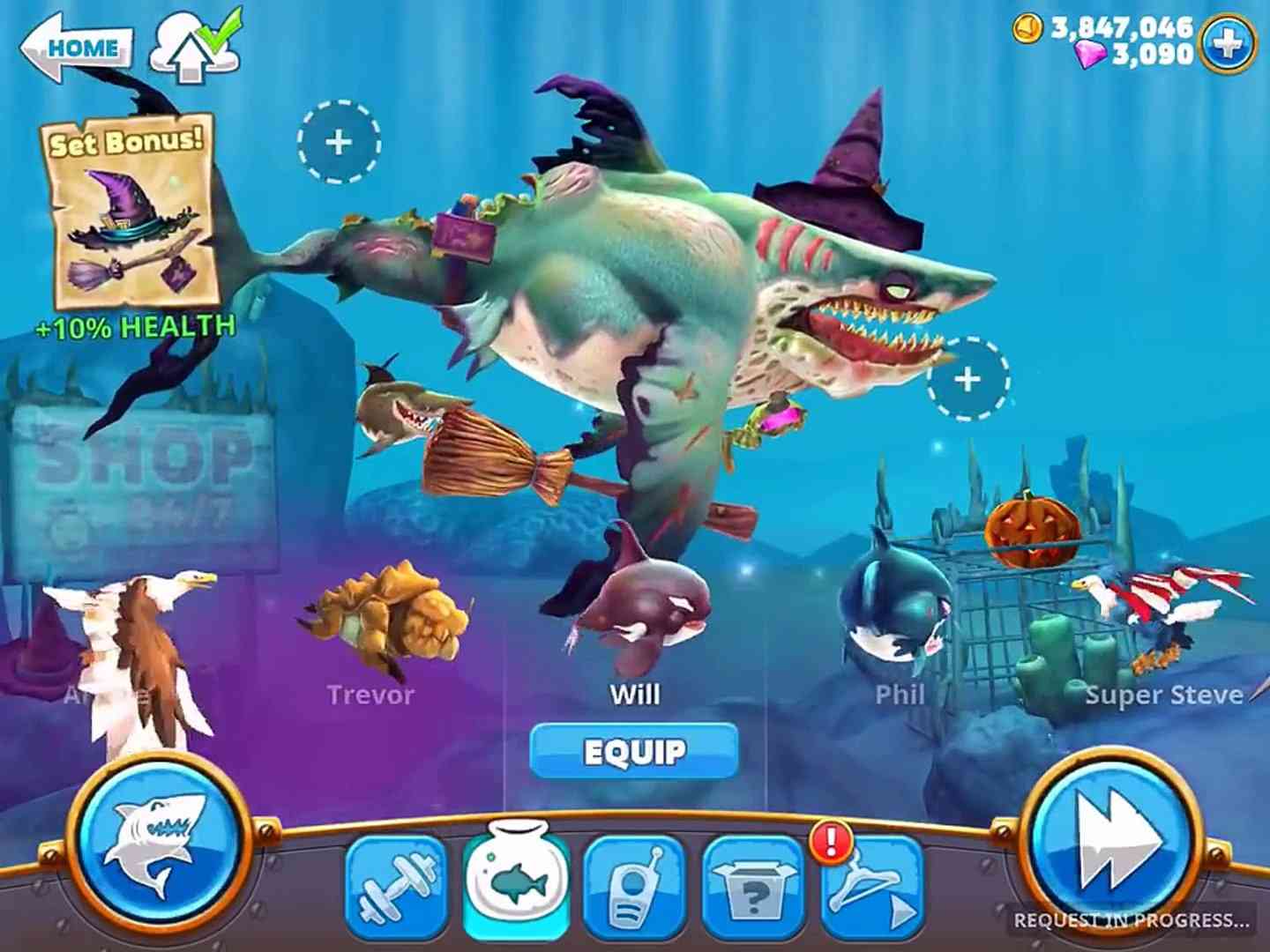 Hungry Shark World mod apk screenshot